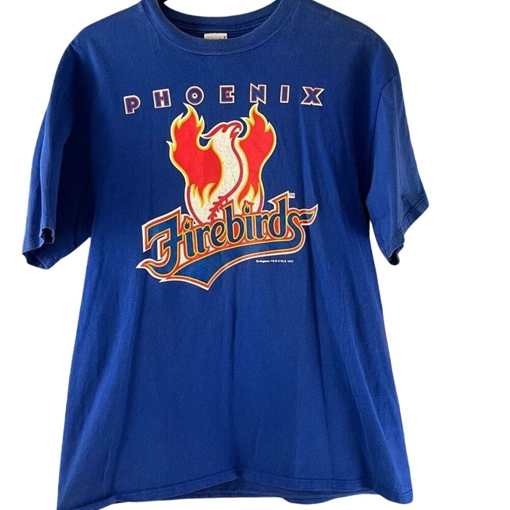 Vintage Phoenix Firebirds T-shirt Men’s XL 1993 Trench Baseball  Blue Mlb Swings